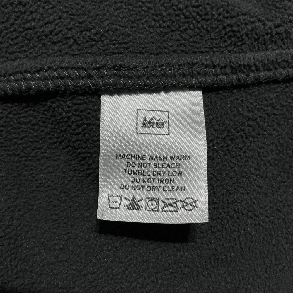REI Men's Medium Dark Grey Full Zip Fleece Jacket Outdoor Hiking Casual‎ - Picture 5 of 8